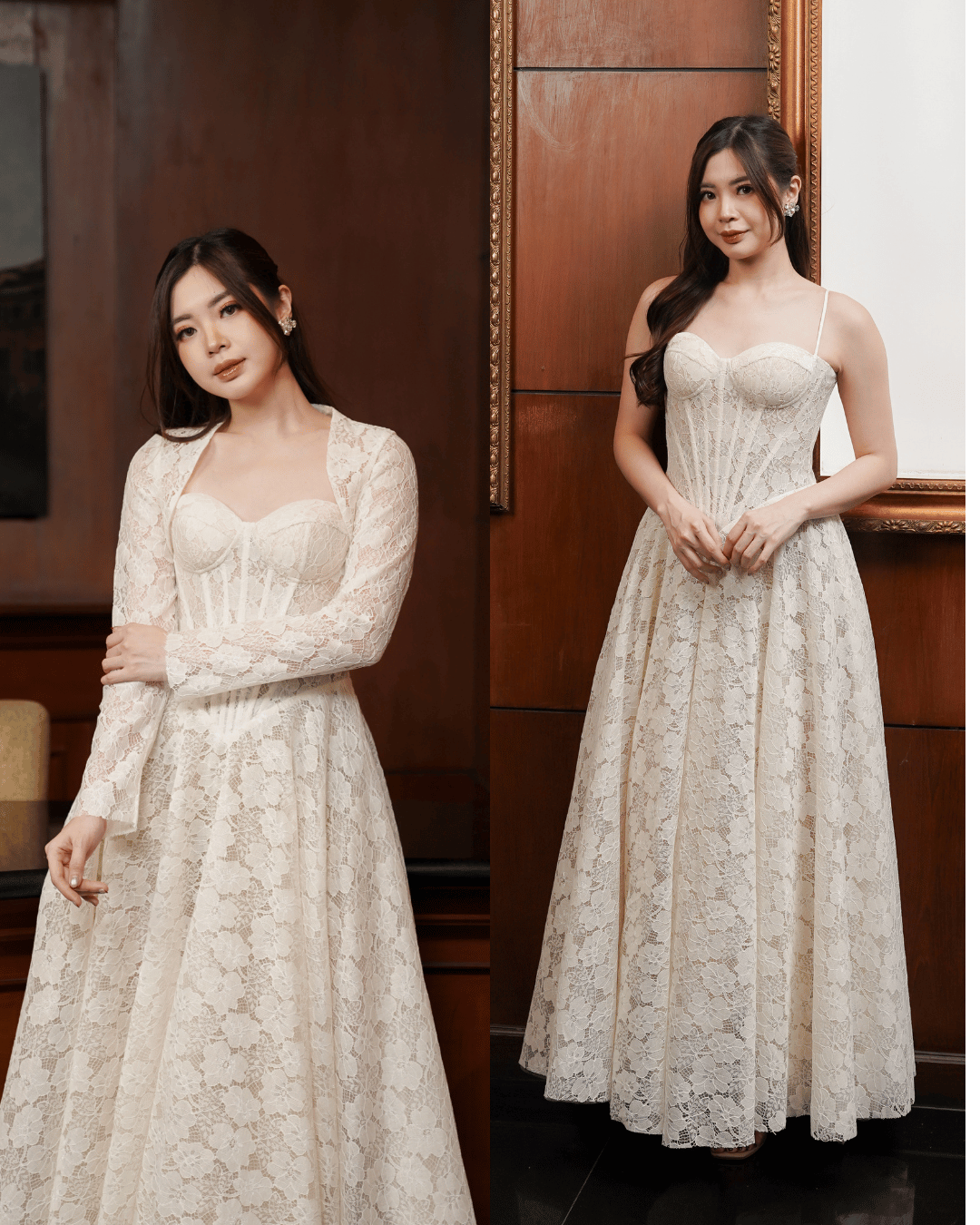 Celina Corset Gown White