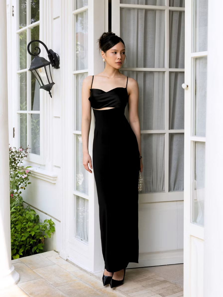 Vines dress in Black