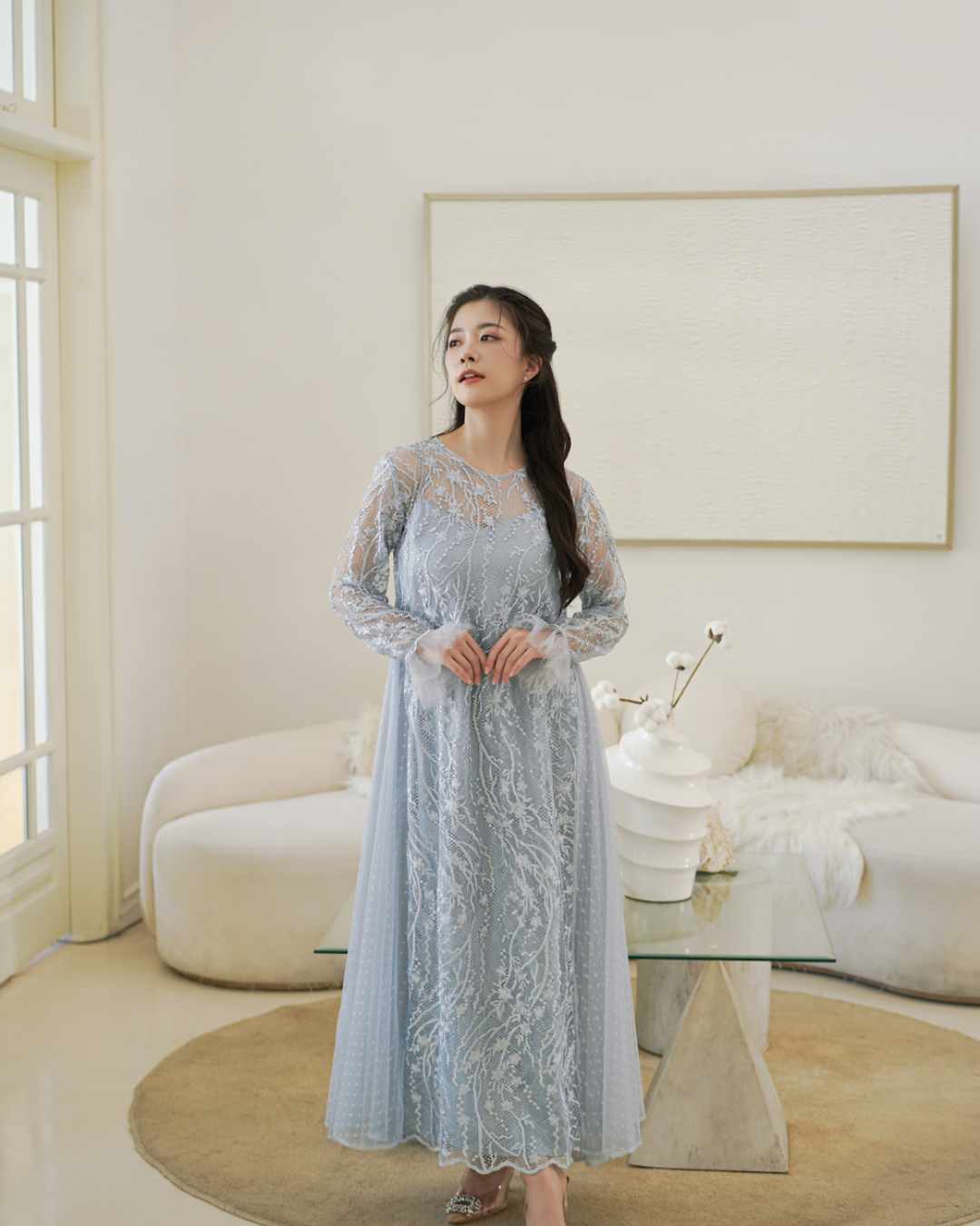 Emery dress in Blue
