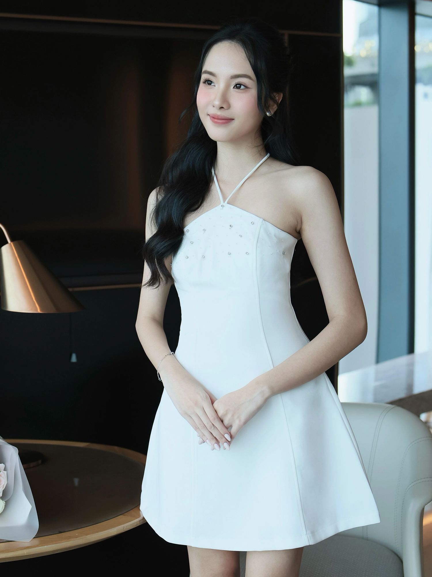 Anastasia Mini dress in White