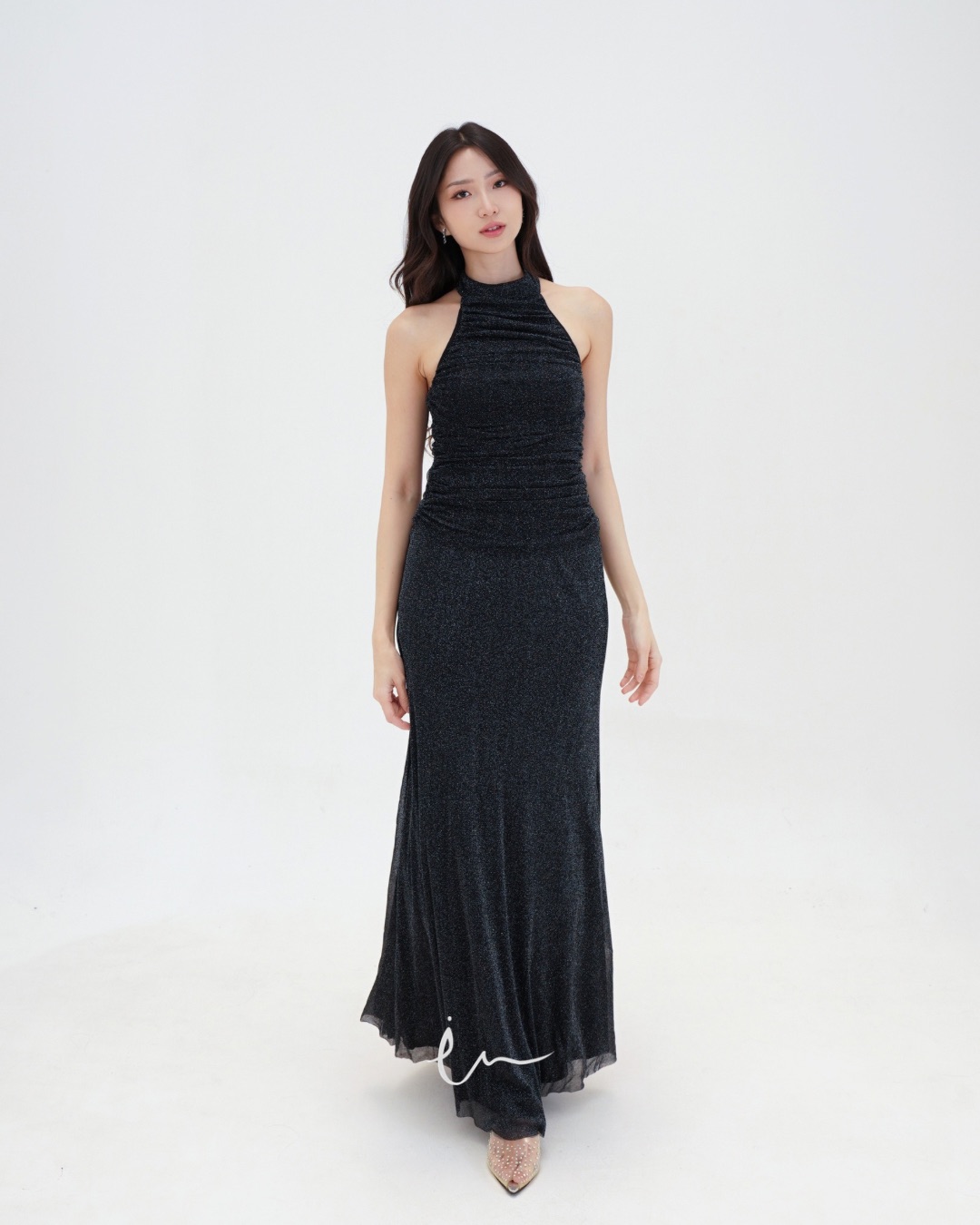 Amorette Glitter Set in Black