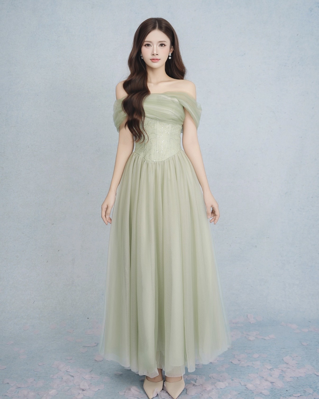 Jennie dress in Sage Green
