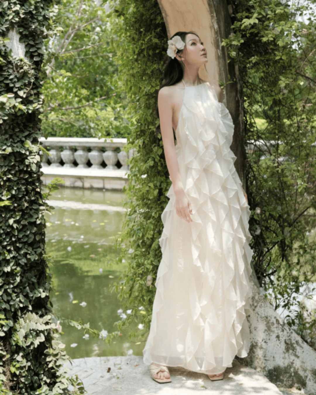 Yurika dress in cream