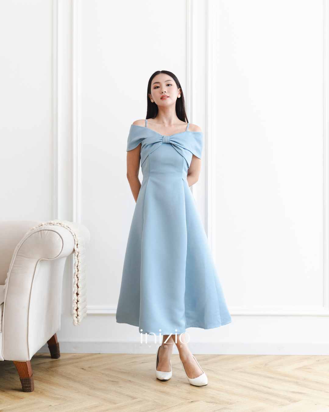 Delia dress in Blue