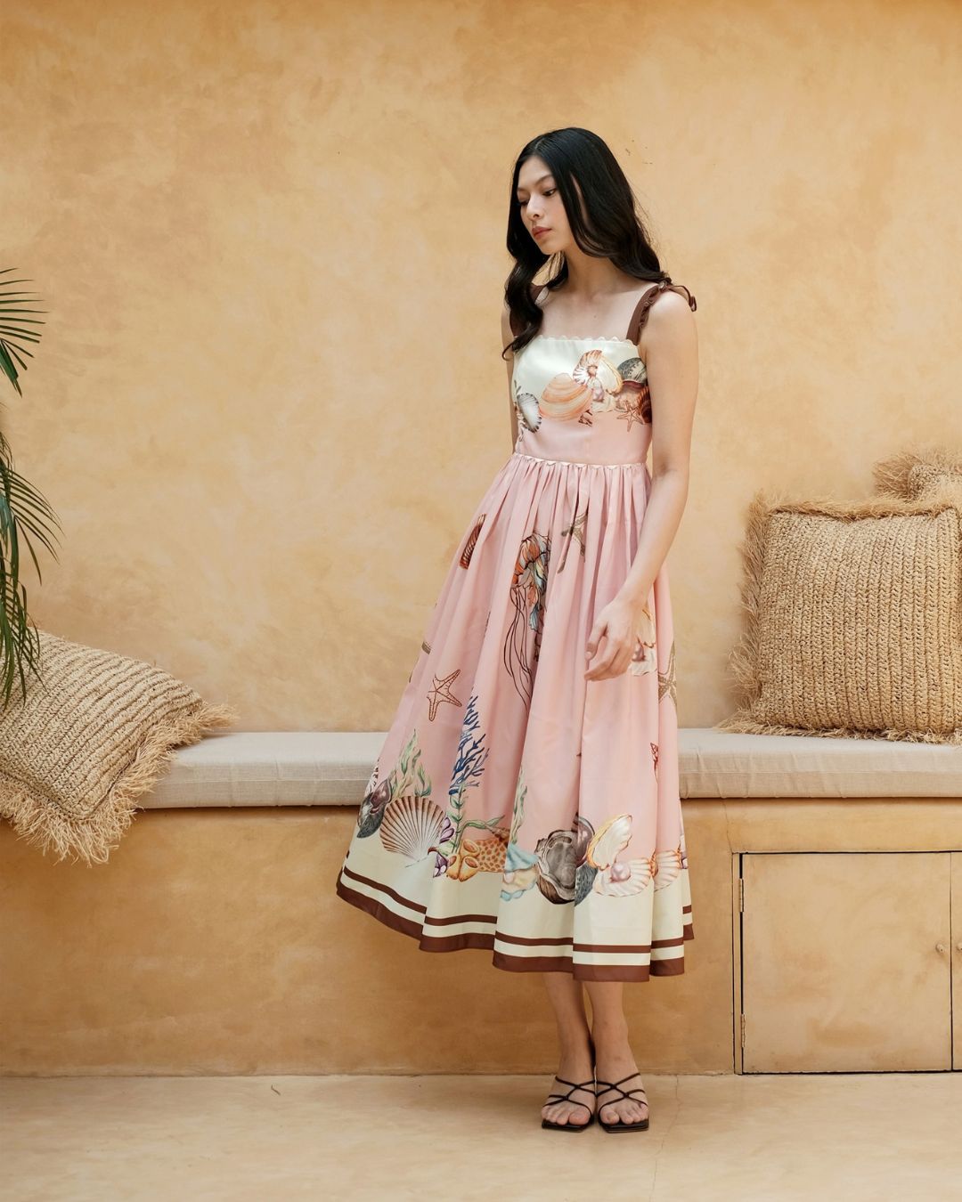 Marina Pink Motif dress